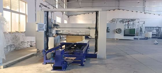 Gąbka HORIZONTALNEGO WYPŁYWANIA Piana Cnc Maszyna do cięcia bloków Rozpływacz Wysokiej precyzji