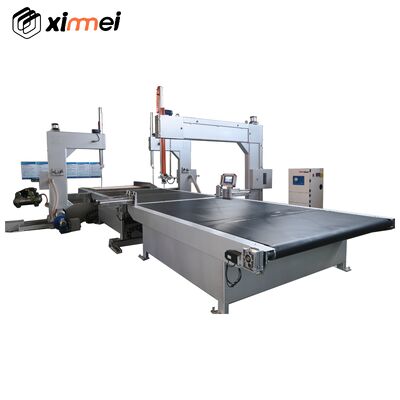 Maszyna do cięcia gąbki Noż z pionowym pasem PLC HMI Control Foam Block Trimming Splitting to Strip EPE PU Isolation Cotton Scourer EVA Rock Wool Honeycomb Paper Board Coconut Fiber bez rysunku CAD